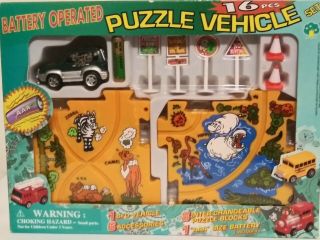 Battery Operated Vehicle Puzzle Set 9988z Truck Play Set