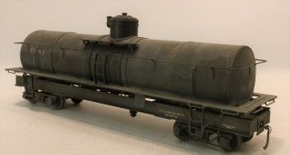 On3 Brass Ready To Run Conoco Single Dome Tank Car Conx ? - Painted/weathered