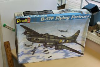 1990 Revell B - 17f Flying Fortress Model Kit - Unbuilt 1:48 Scale
