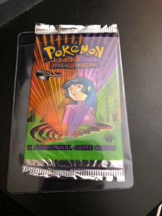 Pokemon 1st Edition Gym Challenge Booster Pack Unweighed