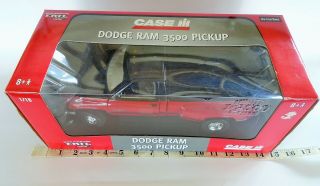 1/18 Ertl Diecast Car 2005 Dodge Ram 3500 Dually Case Ih Fan Pickup Truck 1/2500