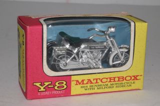 Matchbox Lesney Models Of Yesteryear Y - 8 Sunbeam Motorcycle & Sidecar,  Boxed 2