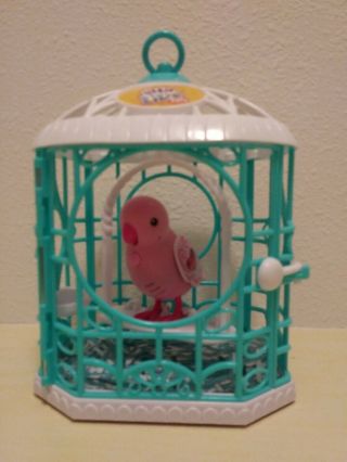 Little Live Pets Tweet Talking Ruby Belle Interactive Bird W/ Cage