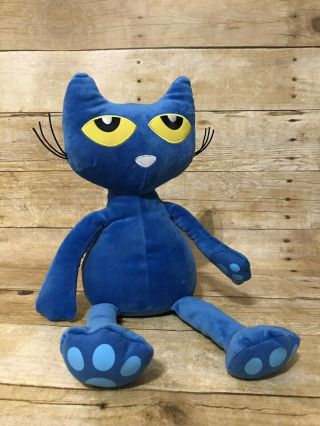 2018 Kohls Cares Blue Pete The Cat James Dean Plush Stuffed Animal Toy 15 " Kitty