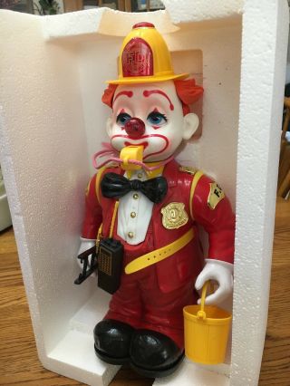 1991 Mystery Action Clown - Fireman In The Box Bump - N - Go 13”