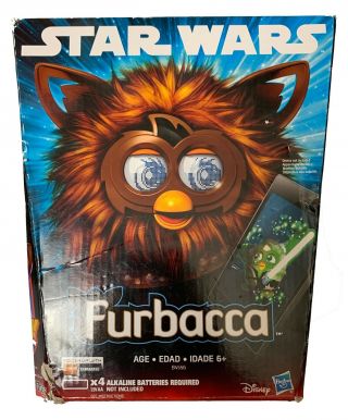Furby Furbacca Chewbacca Star Wars Hasbro Opened Box Fully With Poster