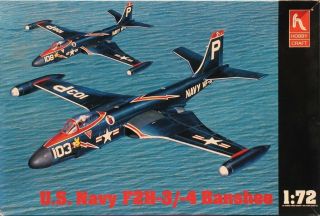 Hobby Craft 1:72 Us Navy F2h - 3/ - 4 Banshee Plastic Aircraft Model Kit 1356u