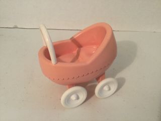 Vintage Little Tikes Dollhouse Furniture Nursery Baby Stroller Buggy Carriage