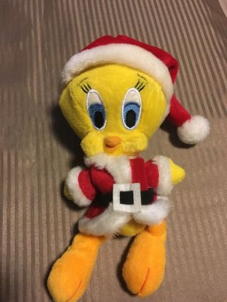 Warner Brothers Loony Tunes Tweety Bird Christmas 6” Plush