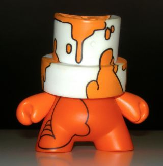 Fatcap 3 " Series 1 Puke Orange Spray Paint 2/25 Kidrobot 2006 Vinyl Toy Figure
