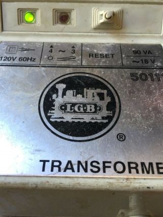 LGB 50111 AC TRANSFORMER 6 Amp,  18 Volt,  110 Volt - G Scale 3