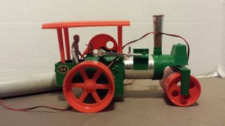 Vintage West Germany Battery Operated Steam Roller Rex Billy Smoke