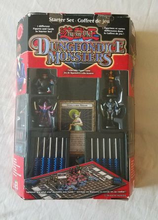 Yu - Gi - Oh Dungeon Dice Monsters Start Set W/ Rare Extra Figure And Card Complete