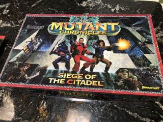 Mutant Chronicles: Siege Of The Citadel Board Game (1993) Pressman