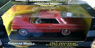 Ertl American Muscle 1962 Pontiac Catalina 421sd 1:18 Diecast Red