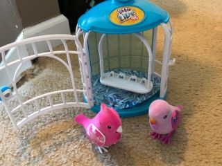 Little Live Pets Interactive Talking Singing Bird In Cage.  Extra Bird
