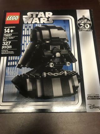 Lego Star Wars Darth Vader Bust 2019 Celebration Exclusive 75227 Box Not Perfect