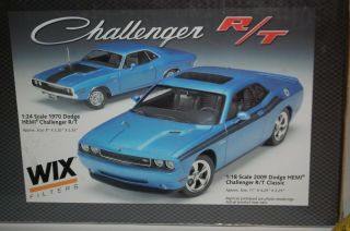 Dcp Wix 70th Anniversary Collector 2pc Set 1970 & 2009 Challenger 1/24 & 1/18 Jn