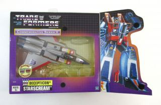 Transformers G1 Reissue STARSCREAM Commemorative Series II 2002 Incomplete 2