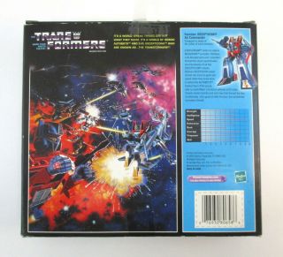 Transformers G1 Reissue STARSCREAM Commemorative Series II 2002 Incomplete 6