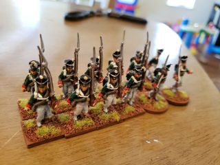 28mm Superbly Painted Russian Napoleonic line infantry metal 12 figs 2
