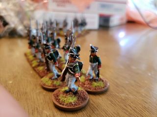 28mm Superbly Painted Russian Napoleonic line infantry metal 12 figs 7