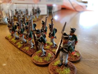 28mm Superbly Painted Russian Napoleonic line infantry metal 12 figs 8