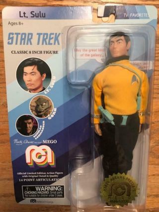 Mego Star Trek Lt.  Sulu Classic 8 Inch Figure Target Exclusive 8899/10000