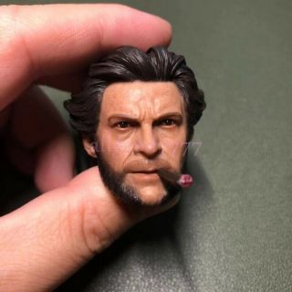 Eleven 1/6 Wolverine Head Sculpt Logan For Hot Toys Phicen Muscular