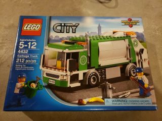 4432 Lego City Garbage Recycle Truck Retired Dump Green Trash Box Nib