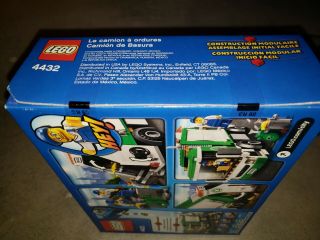 4432 LEGO City Garbage Recycle Truck Retired Dump Green Trash Box NIB 2