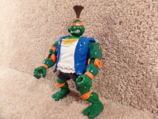 1994 Playmates TMNT Teenage Mutant Ninja Turtles Kung Fu Michelangelo Figure 3