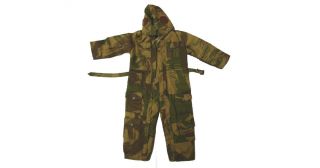 [a232] 1:6 British Wwii Camouflage Tanker Pixie Suit,  Camo Hood