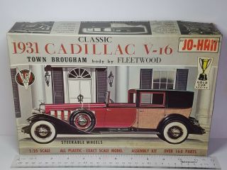1/25 Joh - Han 1931 Cadillac V - 16 Town Brougham Unsealed Model Kit