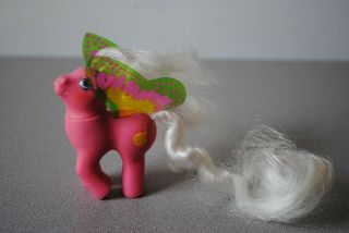 Vintage My Little Pony Baby,  Pink Butterfly (hasbro,  1988)