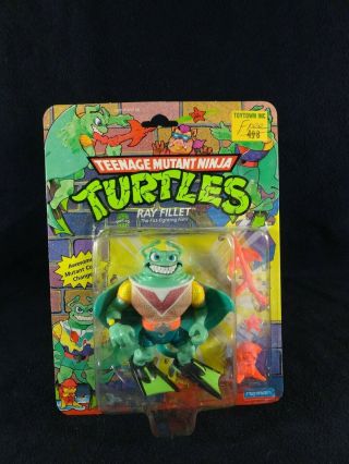 Ray Fillet Tmnt Rare Action Figure Mutant Ninja Turtles Moc