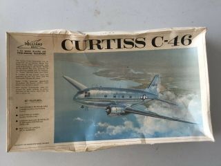 1/72 Scale Williams Bros.  72 - 346 Curtiss C - 46 Twin Engine Model Airplane Kit