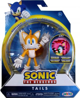 Sonic The Hedgehog Tails (wave 1) Action Figure W/bendable Arms & Legs
