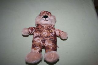 Dandy Dee Stuffed Bear Usa Soldier With Camoflague Outfit 12 "