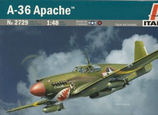 Italeri - True Details 1/48 North American A - 36 Apache & 250 Ib U.  S G.  P Bomb