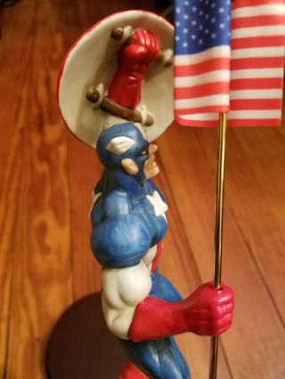 Captain America Limited Edition Porcelain Bisque Figurine only 7500 produced 4