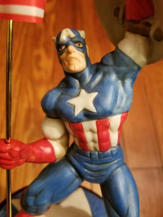 Captain America Limited Edition Porcelain Bisque Figurine only 7500 produced 5
