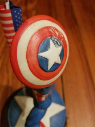 Captain America Limited Edition Porcelain Bisque Figurine only 7500 produced 6