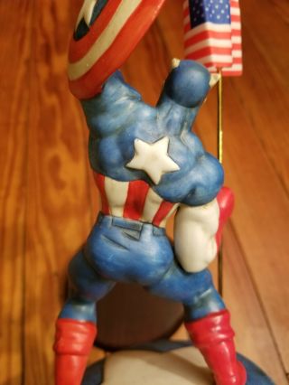 Captain America Limited Edition Porcelain Bisque Figurine only 7500 produced 7
