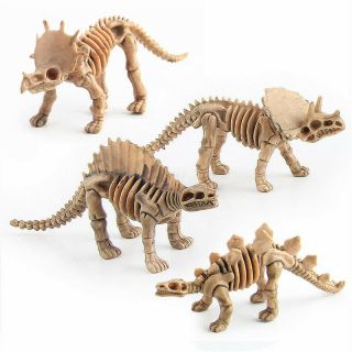 Dinosaur Toys Fossil Skeleton Simulation Model Set Mini Action Figures Kids Toy 3