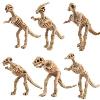 Dinosaur Toys Fossil Skeleton Simulation Model Set Mini Action Figures Kids Toy 4