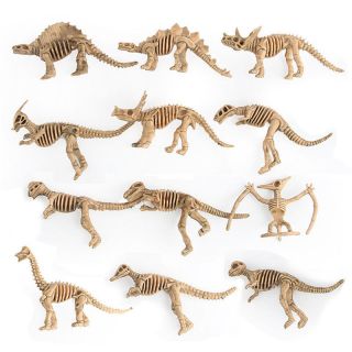 Dinosaur Toys Fossil Skeleton Simulation Model Set Mini Action Figures Kids Toy 5