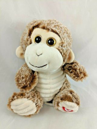 Kellytoy Brown Monkey Chimp Ape Plush 7 " Heart Foot Stuffed Animal