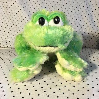 Ganz Webkinz 8” Tie Dye Frog Green Floppy Plush Stuffed Animal Soft Toy No Code
