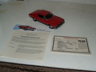 Danbury 1968 Red Chevrolet Chevelle Ss 396 Coupe With Title